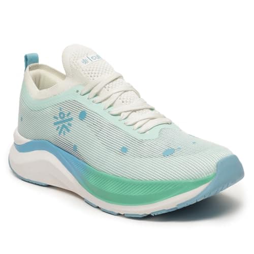 CULT Women's Glidewave Running Shoes Enhanced Cushioning Enhanced Grip Lightweight High Traction Sports Footwear (CS704241UK8_L.Turquoise_UK8)