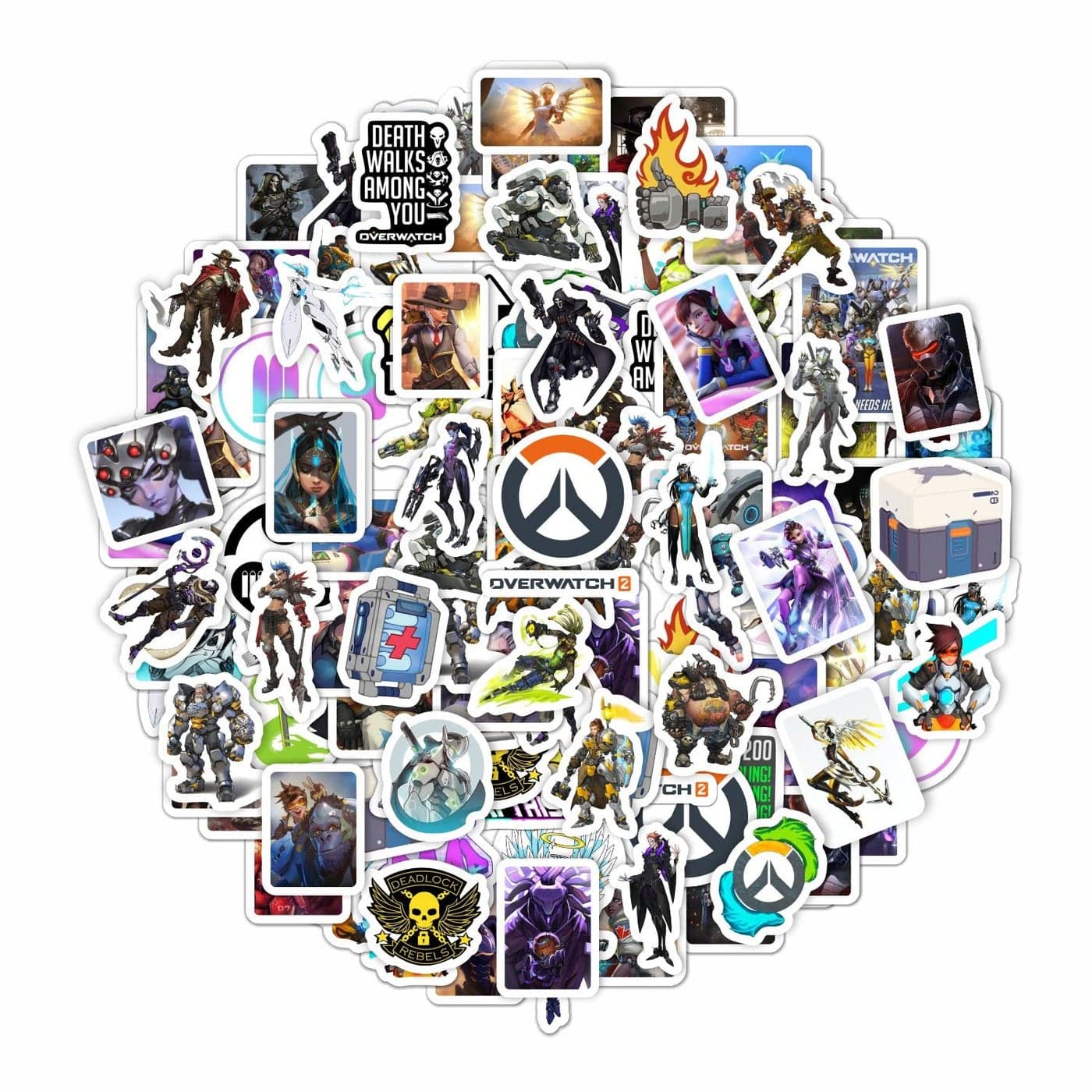 BulbaCraft 102 Pcs Video Game Stickers Laptop Decals Game Merchandise Figure Poster Set