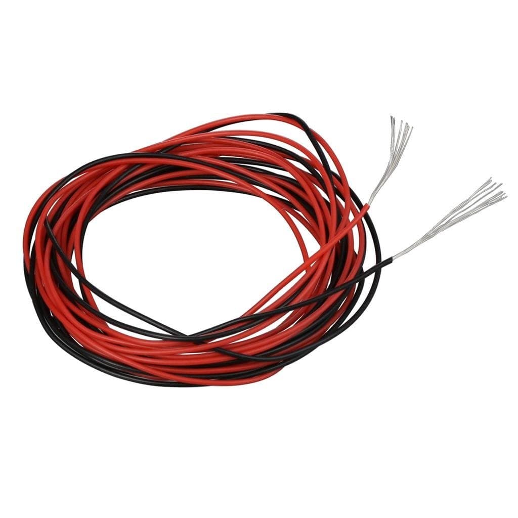 BNTECHGO 30 Gauge Silicone Wire red and Black Each 10ft Flexible 30 AWG Stranded Tinned Copper Wire