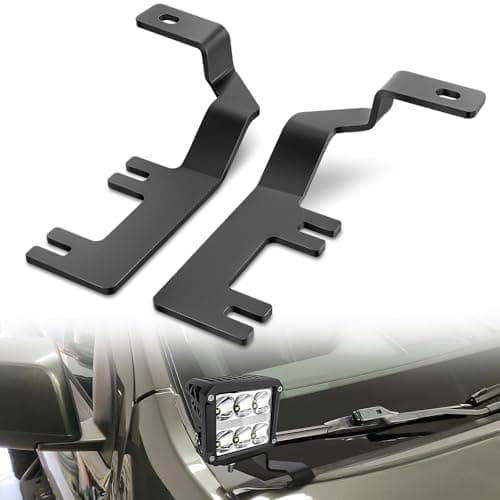 Nilight Ditch Light Brackets Hood Hinges Mount Bracket Kit for Auxiliary Offroad LED Pod Work Lighting on 20152022 Chevy Colorado 20152021 GMC Canyon