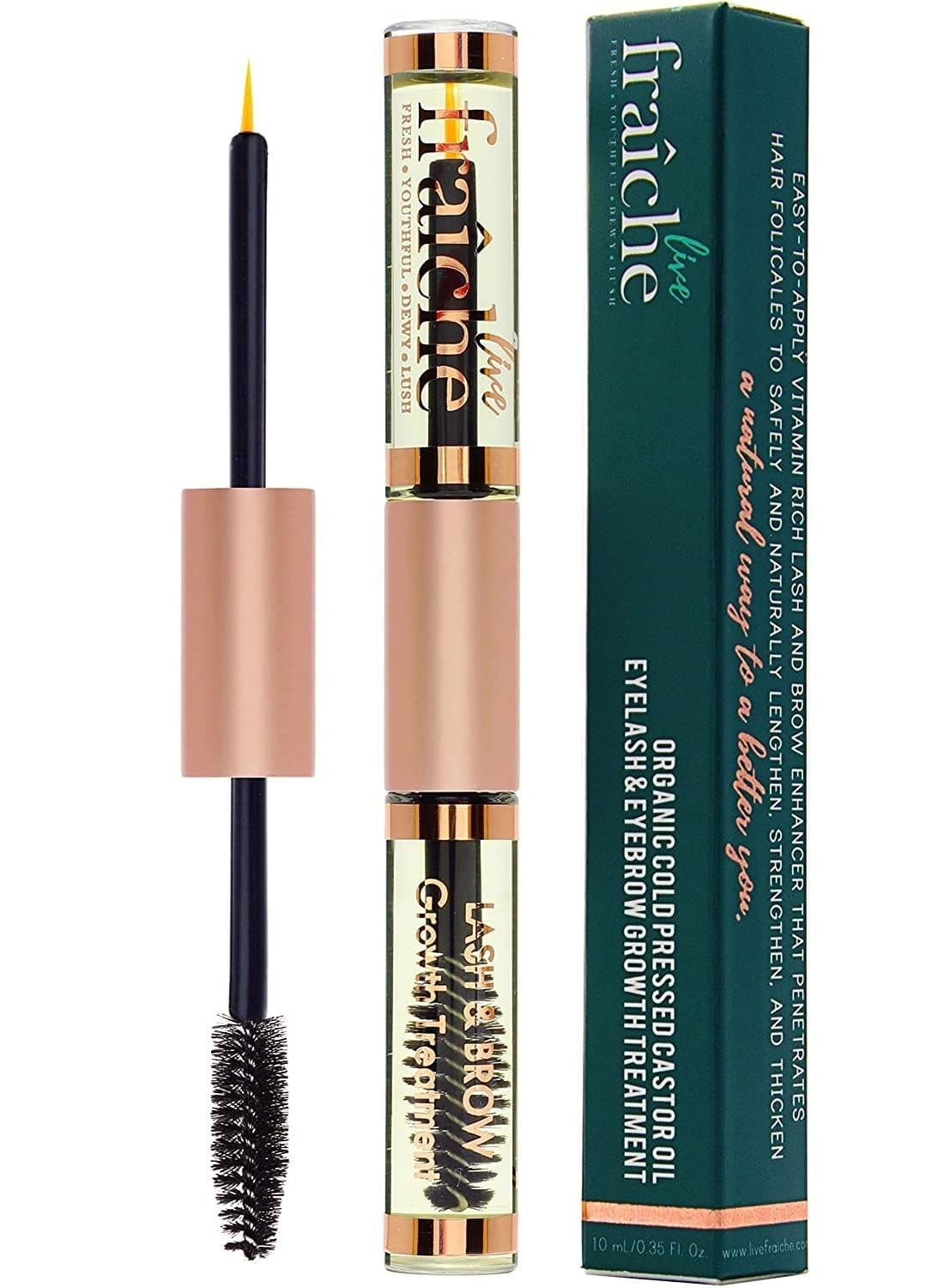 Organic Castor Oil for Eyelashes and Eyebrows - Cold Pressed Castor Oil Eyelash Growth Serum.
