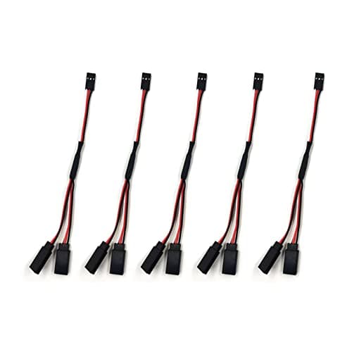 skrnrhrery Servo Y Adapter Cable, servo y Cable Male and Female Plug, 1 to 2 y servo Connector Cable for rc Plane and car servo y Connector 30 core Wire servo y Extension Cable(5Pcs30cm)