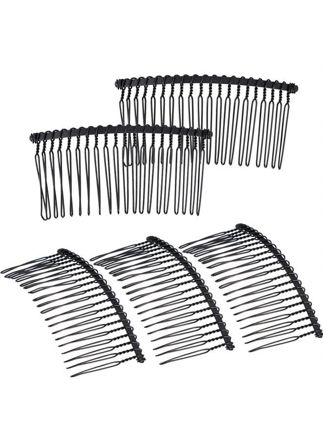 5 Pieces 20 Teeth Hair Clip Combs Metal Wire Hair Combs Wire Twist Bridal Wedding Veil Combs