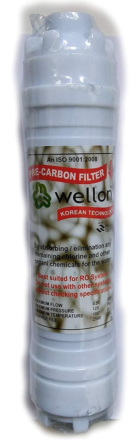 Wellon PreCarbon Filter 10 Inch for RO Water Purifier