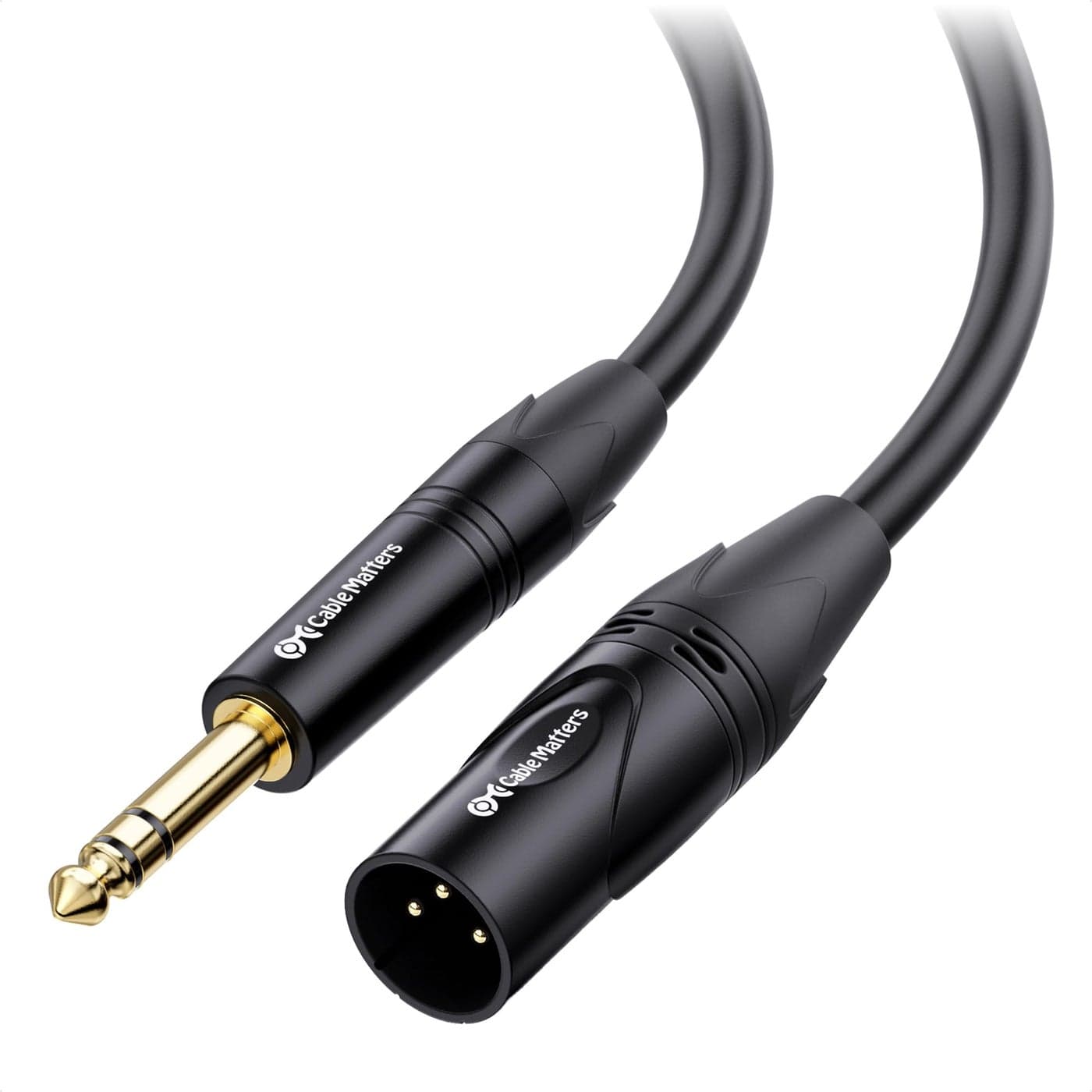 Cable Matters 6.35mm (1/4 Inch) TRS to XLR Cable 3 ft Male to Male (XLR to TRS Cable, XLR to 1/4 Cable, 1/4 to XLR Cable)