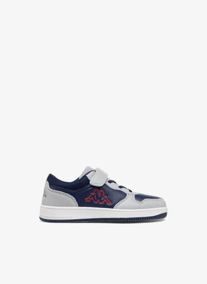 Kids' Colourblock Low Ankle School Sneakers With Hook And Loop Closure — 38 EU