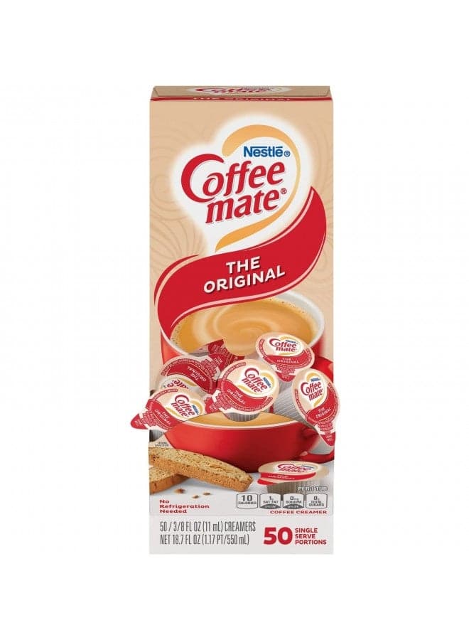 Nestle 35110 Coffee-Mate Original Flavor Creamer, Single Serve Portions, 50/Box
