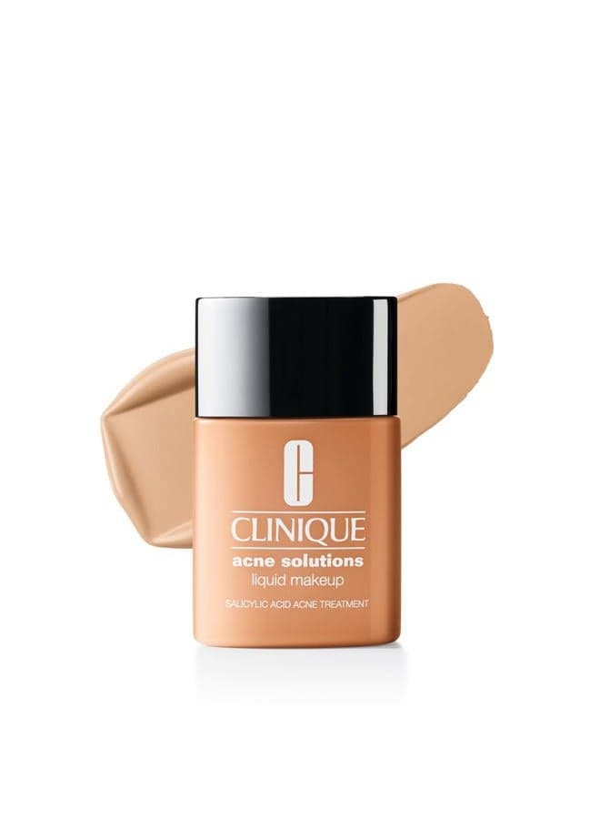 Acne Solutions Liquid Foundation Makeup With Salicylic Acid For Dry Combination to Oily Skin Types | Medium Coverage, Natural Matte Finish, Neutral, 1.0 Fl Oz