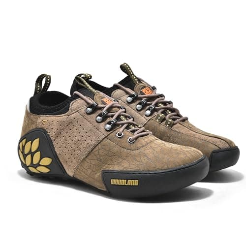 Woodland Men's Dubai Khaki Leather Casual Shoe-11 UK (45 EU) (GC 4307122)