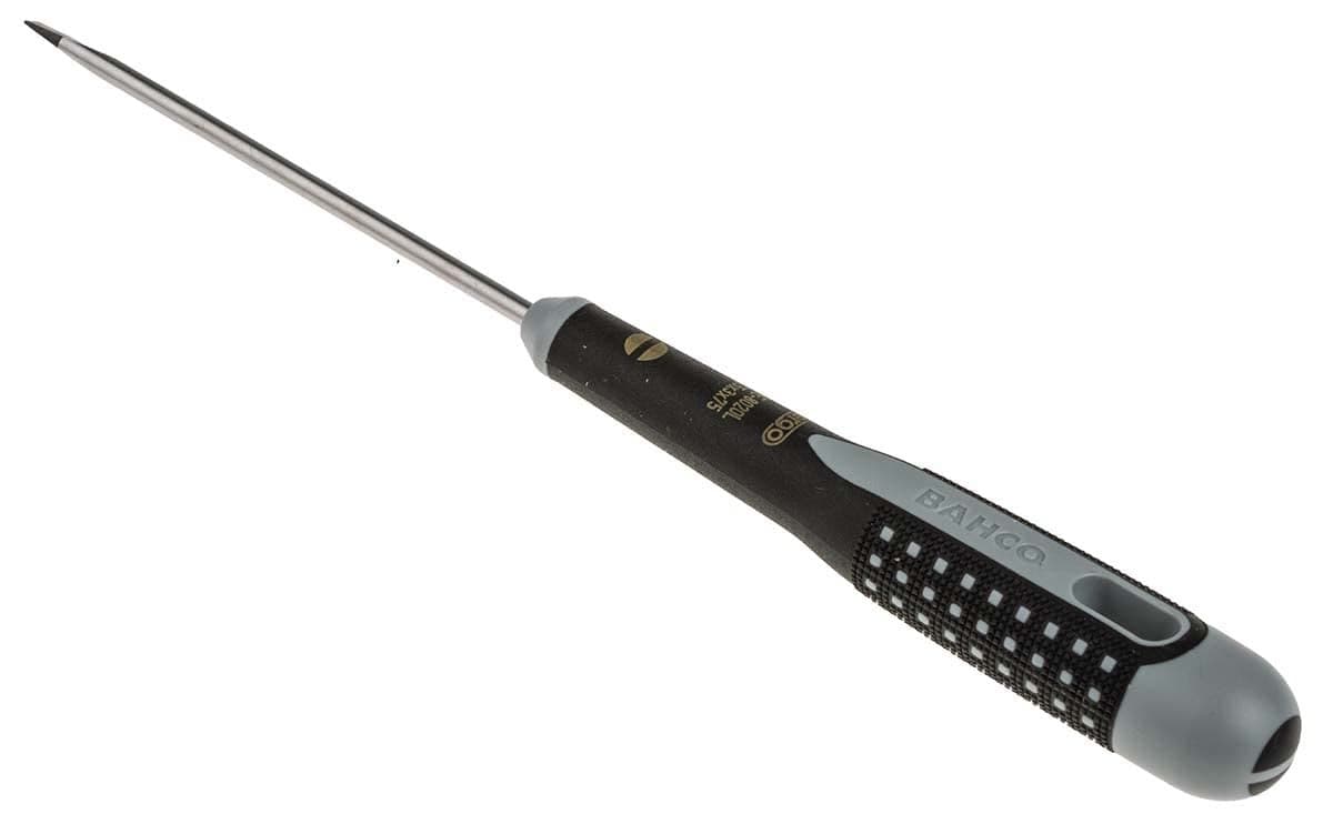 BAHCO BE8020L 6 Inch Overall Length Ergo Slotted Screwdriver with 18 Wide Cabinet Tip and 3 Inch B