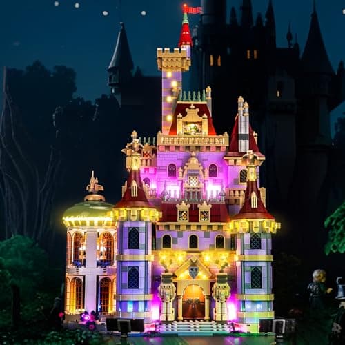 Brickshining LED Lighting Compatible with Lego Beauty and The Beast Castle 43263 Light Kit Compatible with Lego 43263 NOT Included The Model Set JUST Lights