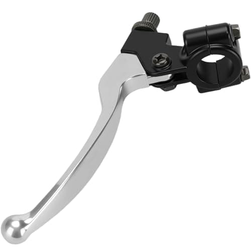 Slother 78 22mm Left Silver Clutch Brake Lever Perch Fits Honda XR50 XR70 CRF50 CRF70 CRF80 Coleman CT100U CT200U YZ80 YZ85 KX65 Mini Dirt Pit Bike 55HP 65HP 98cc 196cc Baja Parts