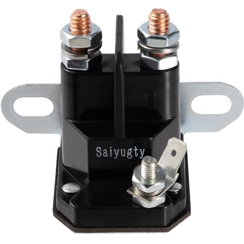 Saiyugty 030817 832-1211-210 8321211210 Lawn Mower Starter Solenoid Compatible for Trombetta Hustler Zero Turn Lawn Mower, Replacement Starter Solenoid Relay Part, DC 12V