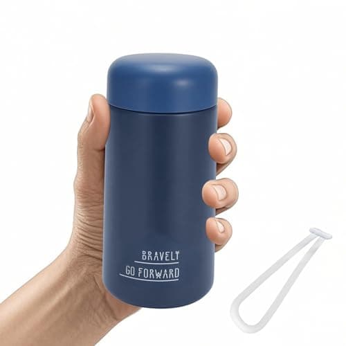COBATANG Mini Water Bottle 9oz/270ml, Small Insulated Water Bottle for Hot&Cold Drinks, Stainless Steel Vacuum Cup with Carry Handle, Matte Insulated Sport Tumbler Leak Proof for School Travel Outdoor