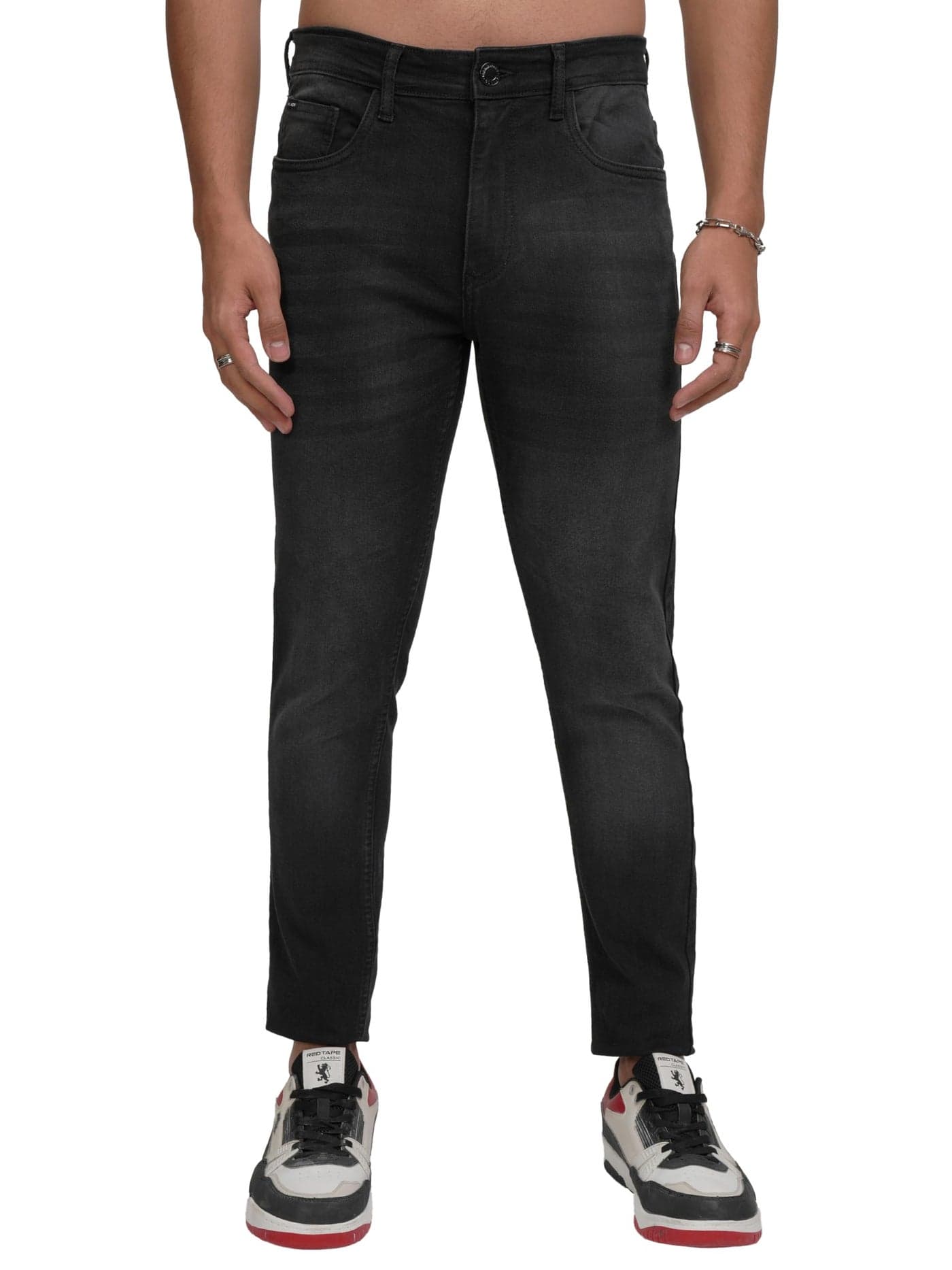 Highlander Men’s Skinny-Fit Jeans | Sleek & Modern | Stretch Denim | Light Fade Detailing