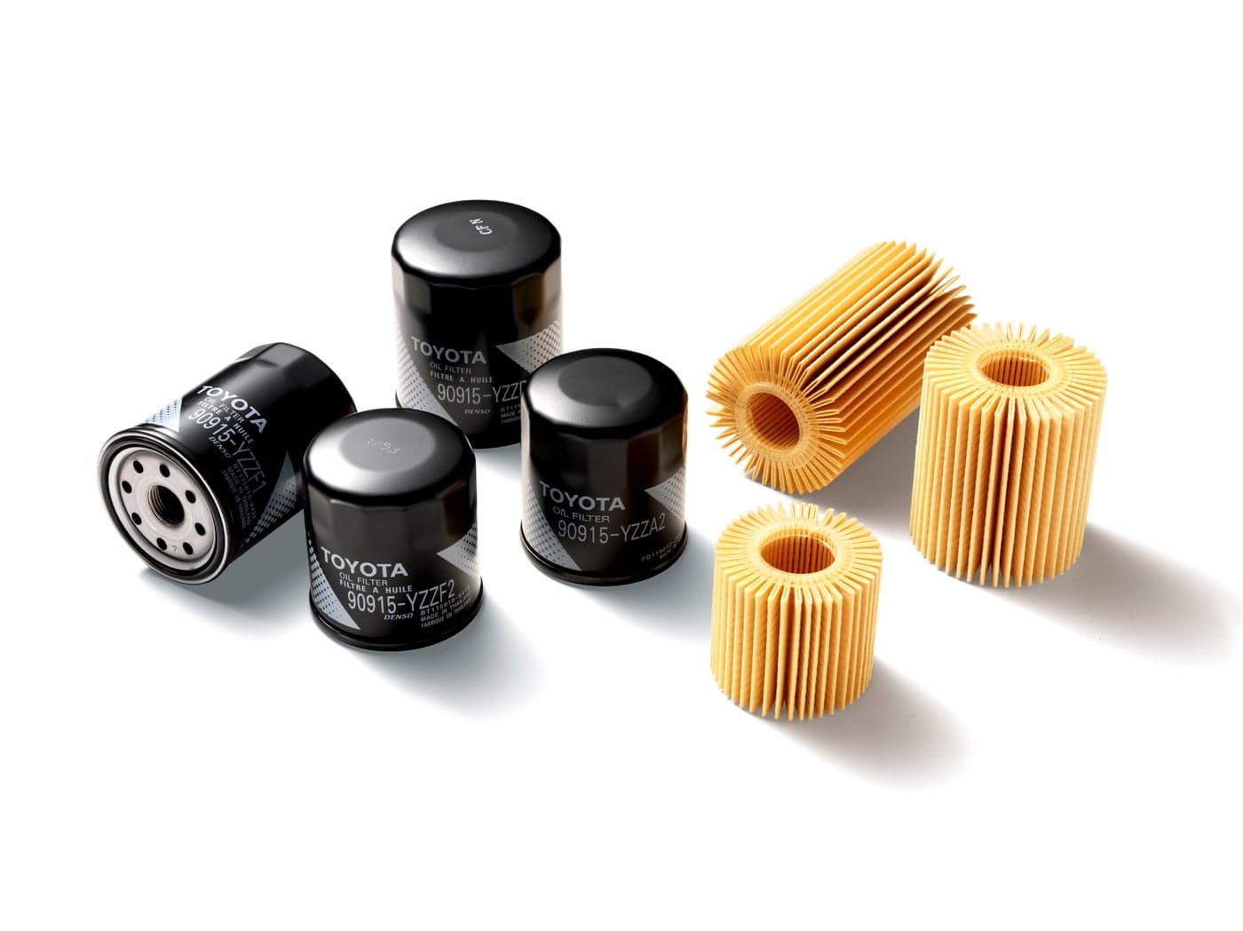 Toyota Genuine Parts 04152YZZA6 Replaceable Oil Filter Element QTY10
