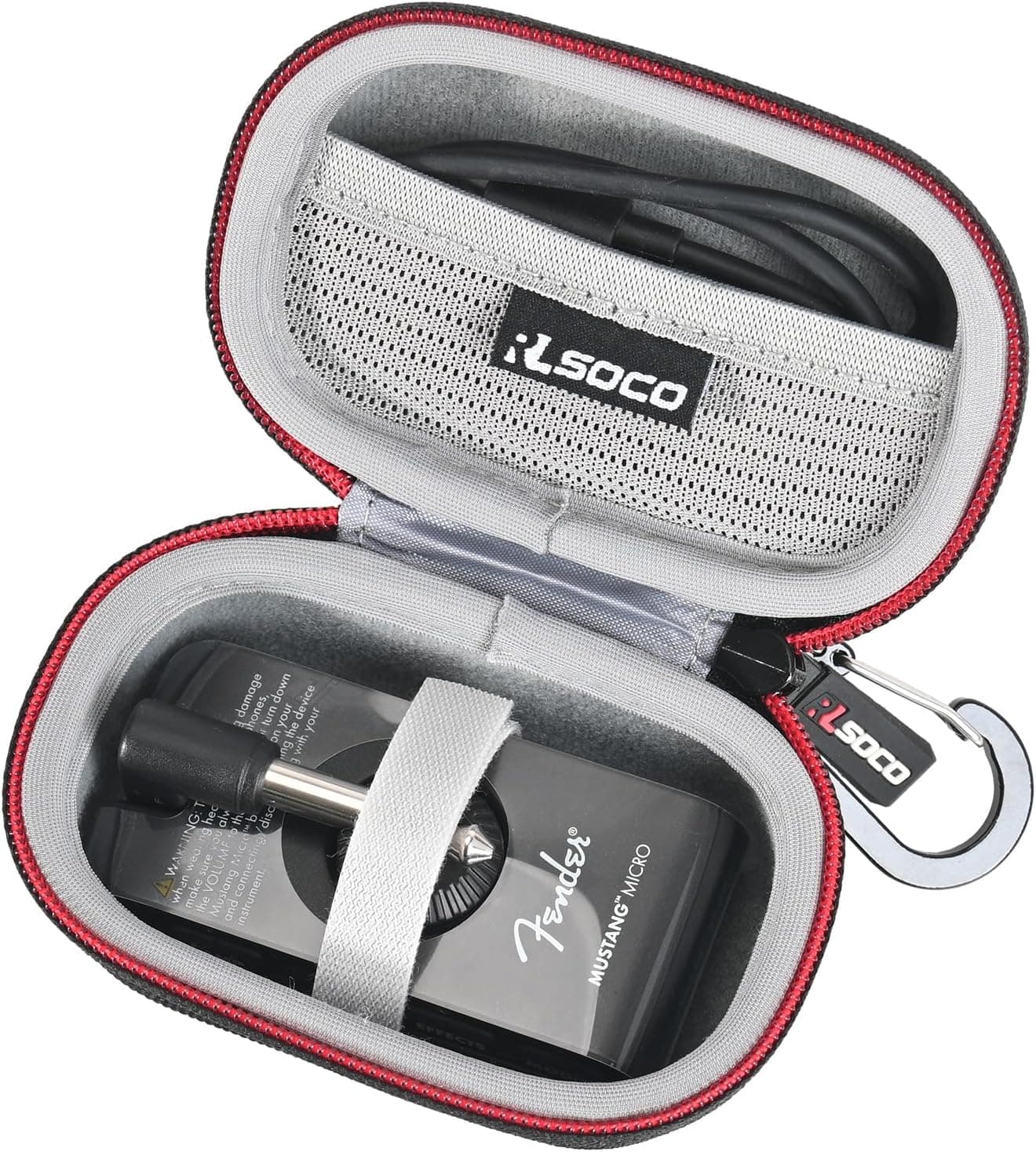 RLSOCO Carrying Case for Fender Mustang Micro PlusMustang Micro NUX Mighty Plug Pro MP3 Headphone Amplifier Case Only