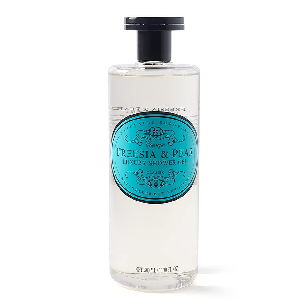 Naturally European Freesia Pear Luxury Shower Gel SLES and Paraben Free 500 ml 17 fl oz