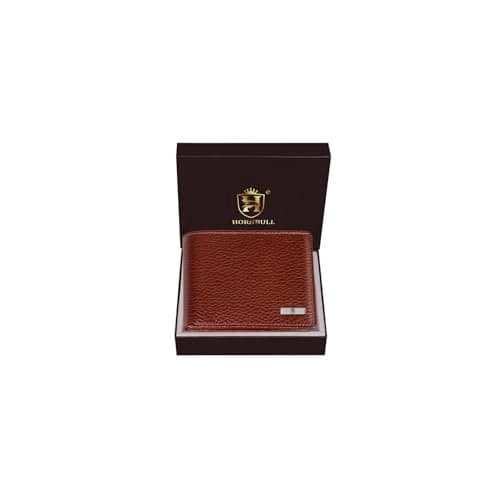 HORNBULL Maddison RFID Blocking Leather Wallet for Men | Wallets Men Leather | Mens Wallet Cognac Brown