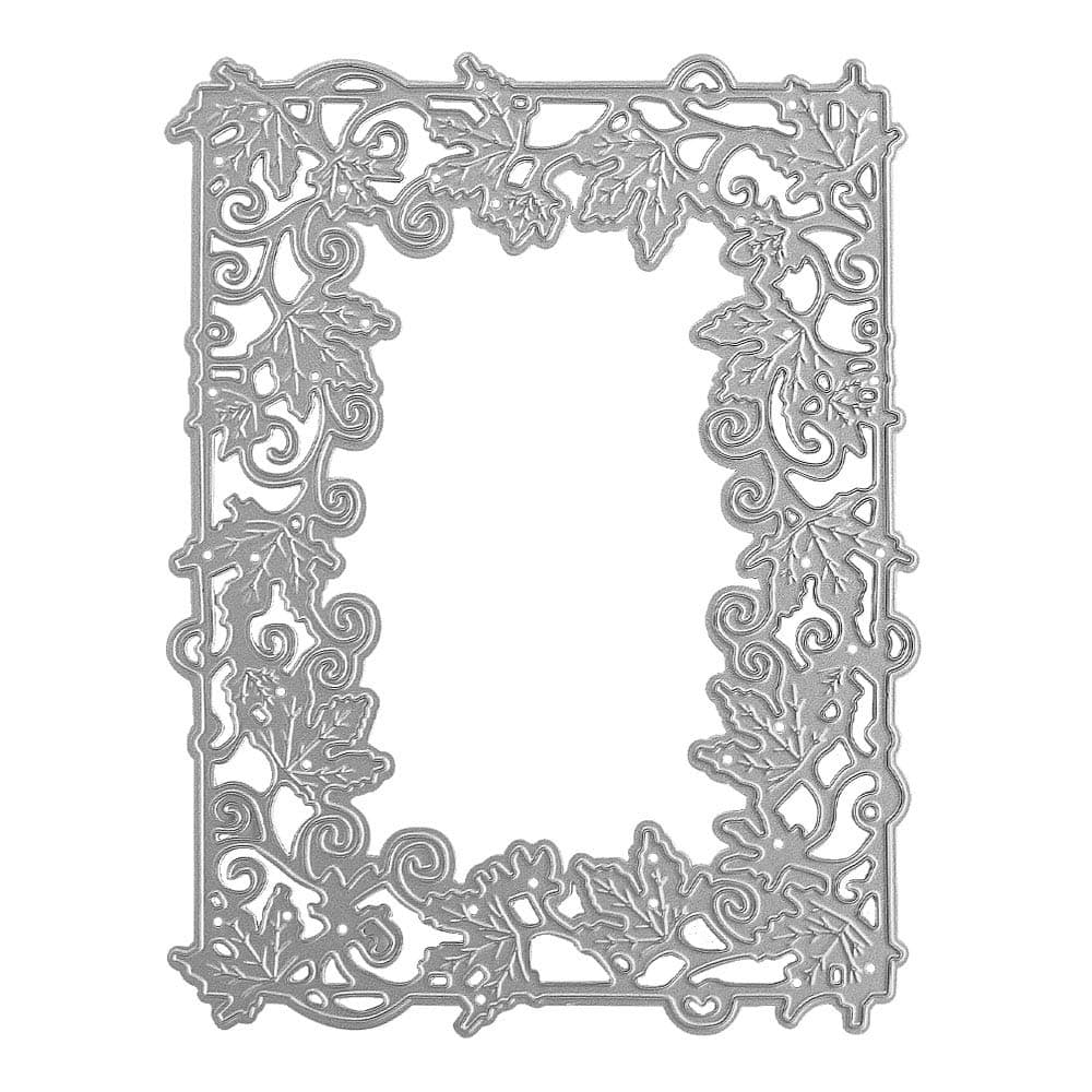 Metal Leaves Frame Cutting DiesVines Frame Die Cuts Embossing Stencils Template Mould for Card Making Scrapbooking and DIY Craft Album Paper Card Decor