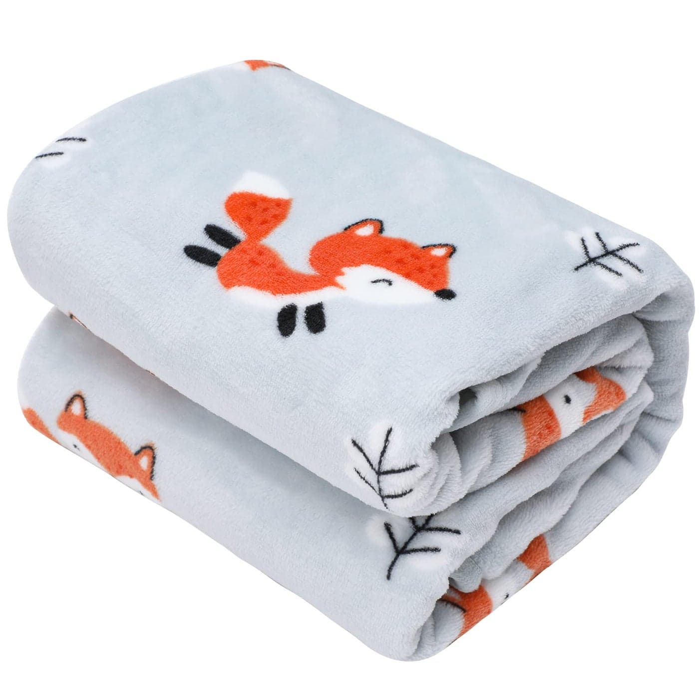 TILLYOU Toddler Flannel Blanket Warm Cozy Baby Blanket for Boys and Girls Smooth Cute Lightweight Blanket for Bedding Crib Stroller 4050 inches Fox Forest