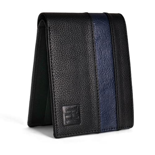 HAYES LONDON Genuine Leather Wallet for Men, Original Wallet with RFID Blocking, Bifold Purse with 8 Compartments (Maverick)