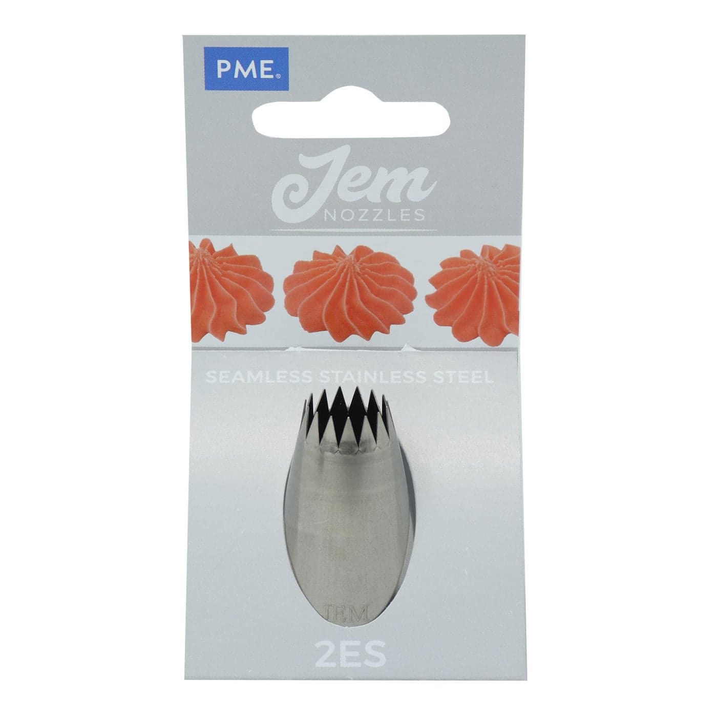 Jem Enterprises Medium Fine Star Savoy Piping Nozzle Decorating Tip 2ES