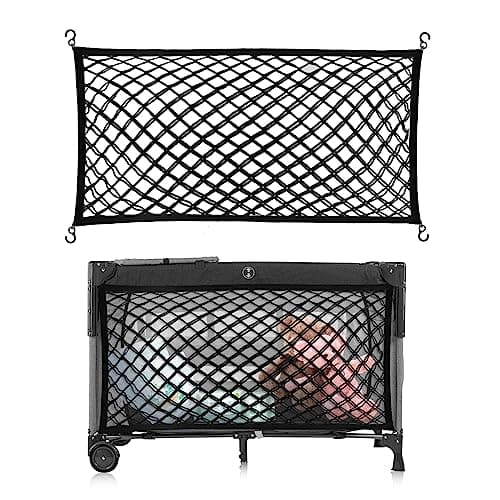 Stroller Wagon Cargo Net Baby Stroller Organizer Mesh Cargo Net for Extra Storage Space Large Storage Capacity Stroller Wagon Accessories Compatible with WONDERFOLD All WSeries Models 1 Pack