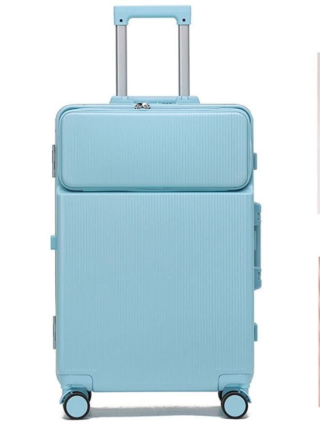 Premium Expandable Aluminum Frame ABS & PC Suitcase With USB Charging Port 28 Inch