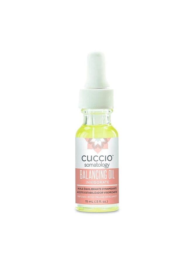 Cuccio Somatology - Italian Bergamot Balancing Oil - Energizing Uplifting Mood & Senses Pre - Post Yoga Workout - .5Oz