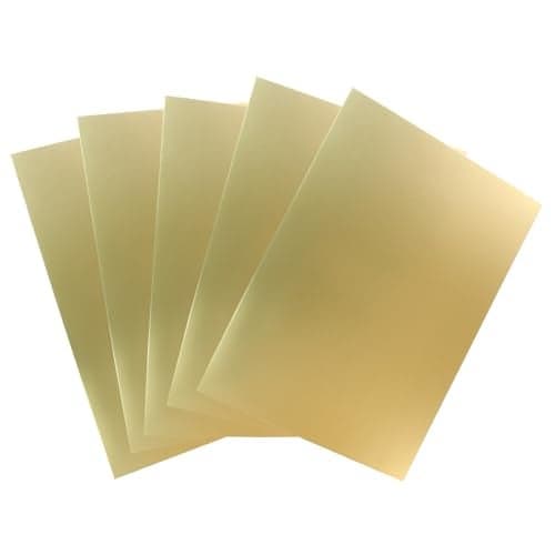 suiwotin 25 Sheets Gold Metallic Cardstock Paper 85 x 11 Inch A4 Size 250gsm92lb Thick Card Stock Cover Stock Paper for DIY Projects Cards Making Invitations Decorations
