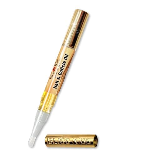 Bliss Kiss 1 Vanilla Fragrance Nail Oil Cuticle Pen wVitamin E JojobaNail Strengthener Nail Growth Serum for Brittle Peeling Breaking Thin Nails