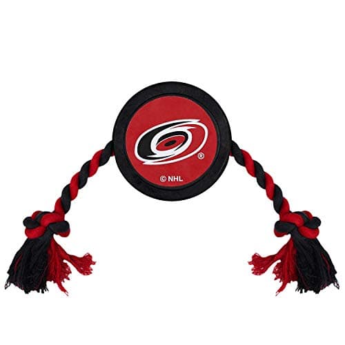 Pets First NHL Carolina Hurricanes Puck Toy for Dogs Cats Play Hockey with Your Pet with This Licensed Dog Tough Toy Reward