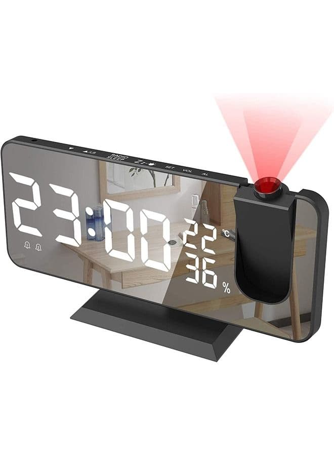 LED Digital Alarm Clock with Temperature Display, Dual Alarms, Snooze