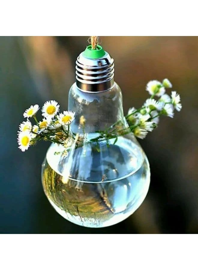 Hanging Light Bulb Vase Clear