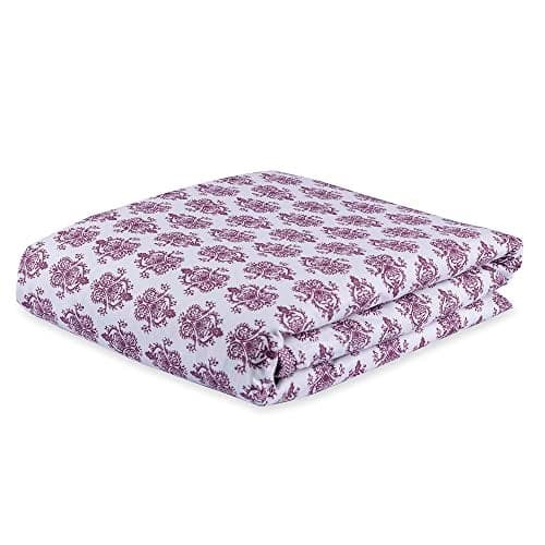 Wakefit Dohar Double Bed | 100% Cotton Blanket for Double Size Bed, Quilt | 110 GSM | Reverisible AC Blanket | 90x82 Inches - Susane Burgundy