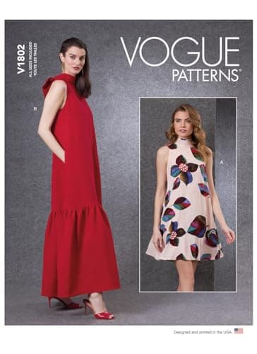 Misses Pullover Dress Sewing Pattern Kit Code V1802