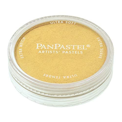 PanPastel Artist Pastels by GOLDEN, Light Gold, 2.44” / 62mm Pan Diameter, Professional Artist Pastels, Unique Pan Format (cake-like)
