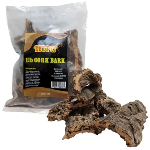 DBDPet Virgin Reptile Cork Bark- Assorted Pieces (Rounds, Half Rounds, and Flats by Weight) for Reptiles, Amphibians, Orchids, Frogs, Terrariums and More! (1lb of Assorted Pieces)
