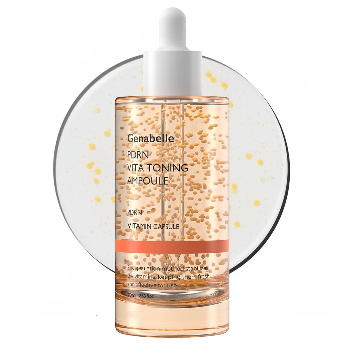 PDRN Vita Toning Ampoule JUMBO SIZE Lightweight Glass Skin Toning Ampoule with Vitamin B C E PDRN Serum for Blemishes Fine Lines and Rough Skin Texture 236 fl oz