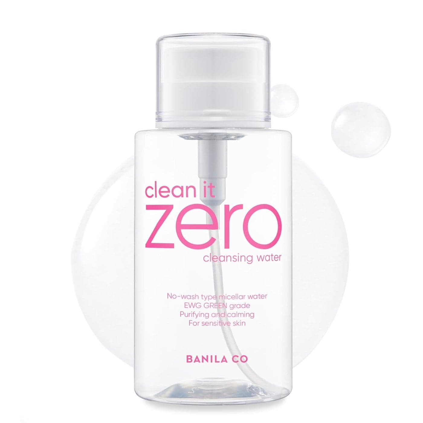 BANILA CO Clean It Zero Pure Cleansing Water Gentle Cleanser for Sensitive Skin Micellar Water Makeup Remover No Rinse Oil Free 310ml 1048 floz