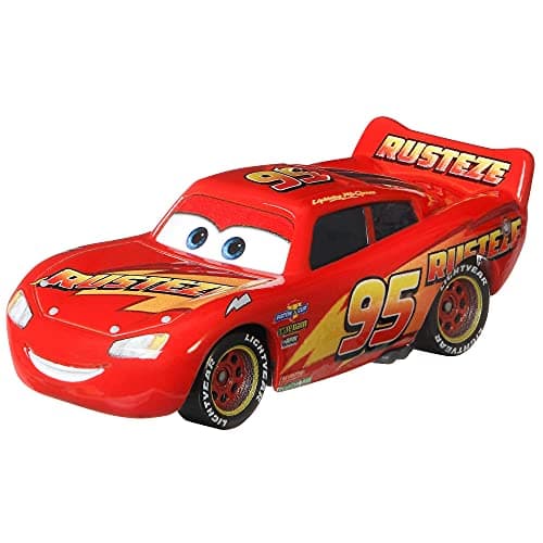 Disney Cars Toys Rusteze Lightning McQueen Miniature Collectible Racecar Automobile Toys Based on Cars Movies for Kids Age 3 and Older Multicolor