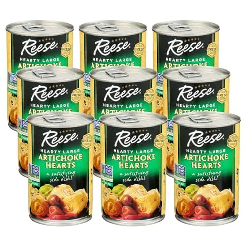 Reese Large Artichoke Hearts Non GMO 14 Ounce Pack of 12