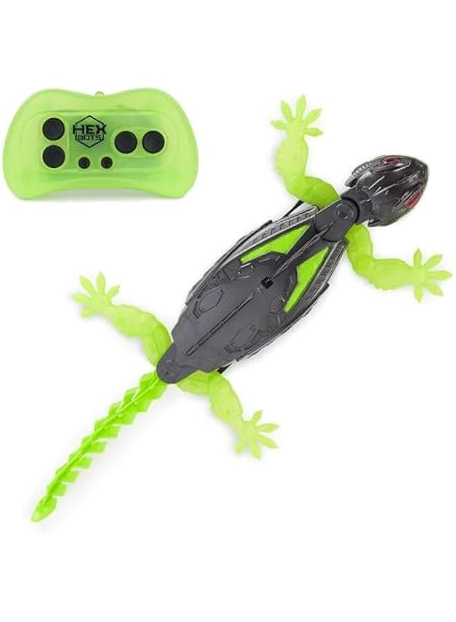 Wall Crawler Gecko, Rechargeable Remote Control Robot, Climbs Walls, LED Eyes, Ages 4+