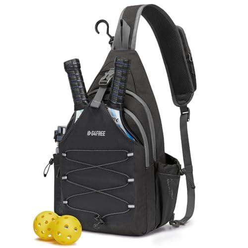 G4Free Pickleball Bag Crossbody Sling Bag for Men Women Pickleball Backpack Pickle Ball Paddle Bag for Sports