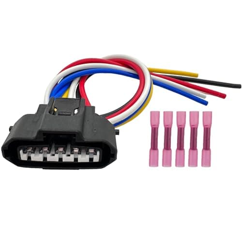 Micarun 5 Pins MAF Mass AIR Flow Meter Sensor Connector Wiring Harness Pigtail Plug for Lexus Mazda Mercury Toyota Volvo Replaced OE 2220421010 2220407010 1974002010