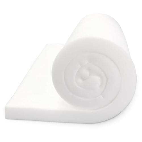 Foamy Foam High Density 1 inch Thick, 36 inch Wide, 96 inch Long Upholstery Foam, Cushion Replacement