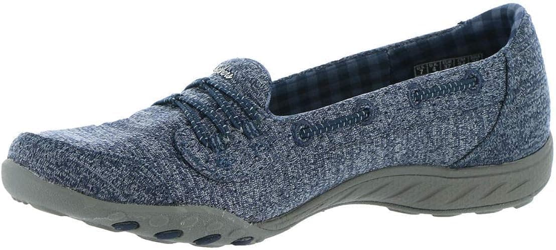 Skechers Women's Breathe-Easy - Good Influence, Navy, 10