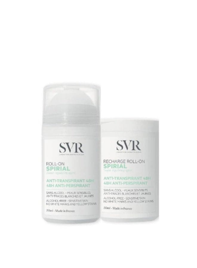 SVR Spirial Roll-On 48H Antiperspirant + Roll-On Refill 2x50ml