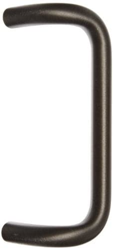 Rockwood BF157.314 Aluminum 90-Degree Offset Door Pull, 1" Diameter x 10" Center-to-Center, Through Bolt Mounting for 1-3/4" Door, Extra Dark Bronze Anodized Finish